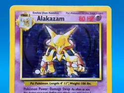 Alakazam Holo Rare 1/102 - 1999 Pokemon Base Set Unlimited MP - Image 2