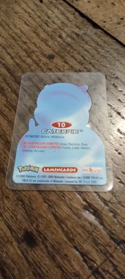 Caterpie 10 Pokemon Lamincards Edibas - ITA - GOOD - Image 2