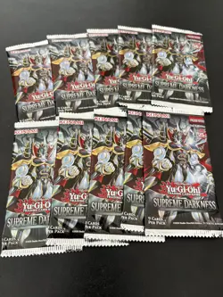 Yugioh Supreme Darkness Lot of 10 Packs New Sealed - Image 1