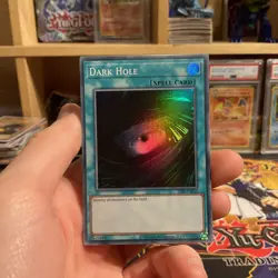 Dark Hole - Super Rare LOB-EN052 - NM - YuGiOh Legend of Blue Eyes 25th - Image 1