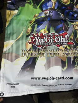 Yu-Gi-Oh DOOM OF DIMENSIONS OTS Store Tournament Promotional Banner 24x38 NEW! - Image 4