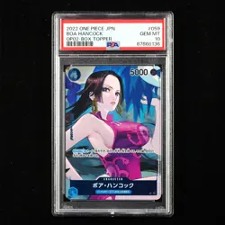 PSA 10 GEMMT 2022 One Piece JPN Boa Hancock BOX TOPPER OP02-059 UC - Image 1