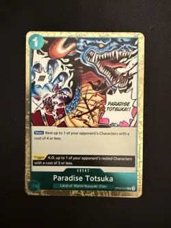 Paradise Totsuka Holo Rare OP02-047 English One Piece Paramount War Foil NM - Image 1