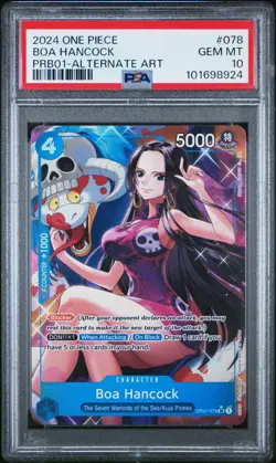 Boa Hancock (OP01-078) (Alternate Art) Premium Booster -The Best- PSA 10-English - Image 1