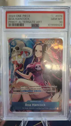 Boa Hancock (OP01-078) (Alternate Art) Premium Booster -The Best- PSA 10-English - Image 3