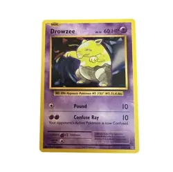 Drowzee 49/102 Base Set Unlimited Pokemon Card WOTC MP/LP - Image 1