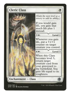 Cleric Class MTG Enchantment Class Cards Adventures in the Forgotten Realms NM - Image 5