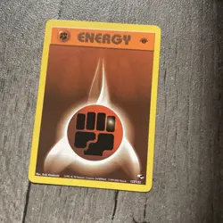 Fighting Energy 127/132 1st Edition Gym Heroes Set Pokemon Card Near Mint NM 1X - Image 1