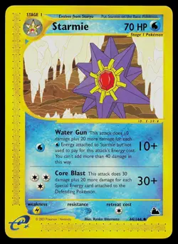 Pokemon Card - Starmie Skyridge 44/144 Uncommon - Image 1