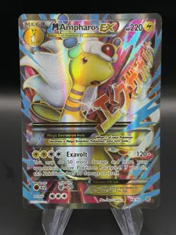 Pokemon Mega Ampharos EX Full Art Ultra Rare Holo Card XY Ancient Origins 88/98 - Image 1