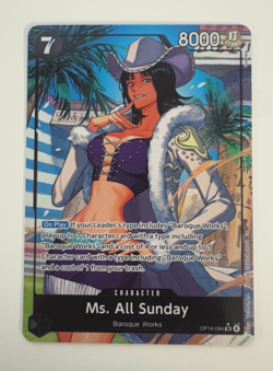 Ms. All-Sunday (Alt Art) OP14-084 SR The Azure Sea's Seven - One Piece Card Game - Image 1