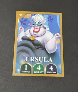 Morrisons Disney Christmas Party 2025 Trading Collectable Ursula (card 32) - Image 1