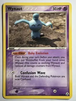 Wynaut Legend Maker 71/92 LP-NM Pokemon card - Image 1