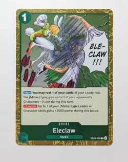 Eleclaw EB04-019 Holo Foil Rare Luffy One Piece TCG Game Card NM - Image 1