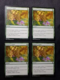 4x Nature's Claim Iconic Masters NM Mtg Magic The Gathering Card Playset Tcg - Image 2