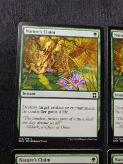 4x Nature's Claim Iconic Masters NM Mtg Magic The Gathering Card Playset Tcg - Image 3