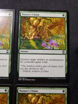 4x Nature's Claim Iconic Masters NM Mtg Magic The Gathering Card Playset Tcg - Image 4