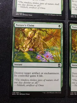 4x Nature's Claim Iconic Masters NM Mtg Magic The Gathering Card Playset Tcg - Image 5