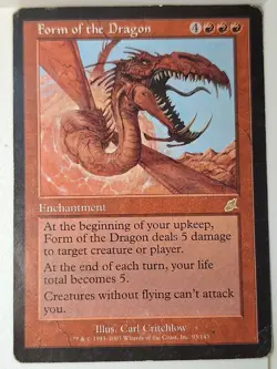 Form of the Dragon - Scourge - Magic the Gathering MTG Nice! - Image 1