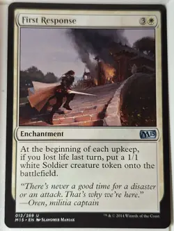 First Response - Magic 2015 Core Set M15 - Magic the Gathering MTG Nice! - Image 1