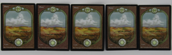 MTG Unglued Plains Full Art Basic Land Christopher Rush Signature Stamp Lot of 5 - Image 1