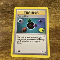 Energy Flow - NM 1st Edition Gym Heroes 122/132 Pokemon Regular Common Near Mint - Image 1