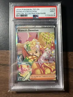 2024 POKEMON TEF EN-TEMPORAL FORCES #209 BIANCA'S DEVOTION PSA 9 916 - Image 1