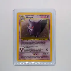 Pokemon TCG Gengar 5/62 Fossil Base Holo Rare 1999 MP/LP Condition - Image 1