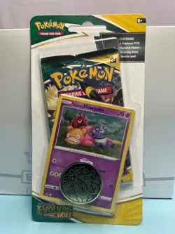 Evolving Skies - Checklane Blister Pack - Slowpoke - Sword & Shield - Pokemon - Image 1