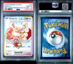 PSA 10 Eevee ex #174 SVP 2025 Pokemon Prismatic Evolutions SPC Black Star Promo - Image 2