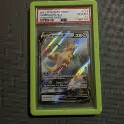 PSA 10 Mint Dragonite V Full Art Evolving Skies 2021 Pokemon 192/203 - Image 1