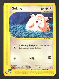 Pokemon TCG Clefairy 101/165 Common Expedition Base Set 2002 WOTC E Reader VLP - Image 1