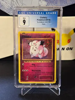CGC 9 Clefairy #63 Holo - 2016 Pokemon XY Evolutions 63/108 CGC 9 - Image 1