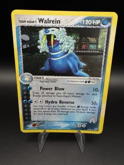 Team Aqua's Walrein 6/95 Pokemon EX Team Magma vs Team Aqua Holo Rare 2004 - Image 1