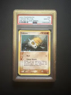 Pokemon Cubone Fire Red & Leaf Green Reverse Holo #60 PSA 10 Gem Mint - Image 1