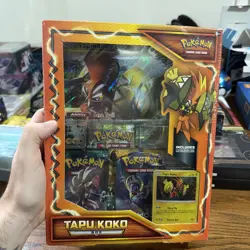 Pokemon Tapu Koko Sun & Moon Box - Factory Sealed - 3Packs - Fates Collide S&M - Image 4