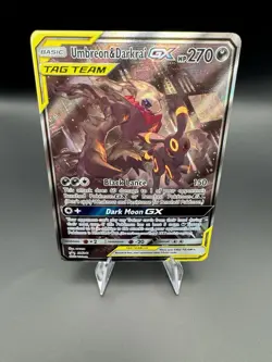 Umbreon & Darkrai GX SM241 Tag Team Pokemon Black Star Promo Ultra Rare Holo NM - Image 1