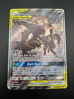 Umbreon & Darkrai GX SM241 Tag Team Pokemon Black Star Promo Ultra Rare Holo NM - Image 3