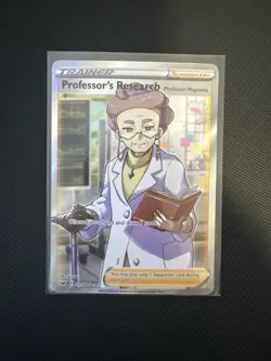 Pokemon Professor's Research 201/202 Sword & Shield Ultra Rare Full Art Holo NM - Image 1