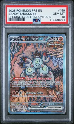 Pokemon Prismatic Evolutions Sandy Shocks EX PSA 10 - 159/131 - Image 1