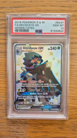Pokemon - PSA 10 - Decidueye GX - SV47 - Sun & Moon - Hidden Fates - Full Art - Image 1