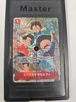 One Piece TCG Ace, Sabo & Luffy Alt Art Japanese OP13-007 Carrying on His Will - Image 3
