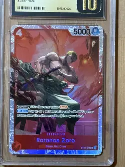 2025 One Piece Starter Deck ST21-015 Ex Gear 5 Roronoa Zoro Alternate Art CGC 10 - Image 2
