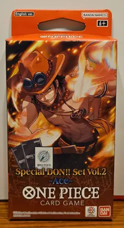 One Piece Special DON!! Set Vol. 2 - Ace English (Sealed New) - Image 1