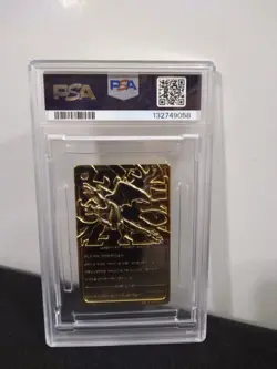 1999 BURGER KING POKEMON CHARIZARD GOLD CARD - PSA 7 NM - Image 2