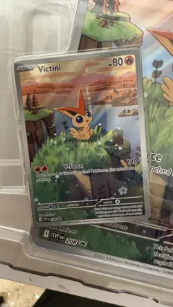 Pokemon White Flare & Black Bolt Victini Promo 208 Illustration Box All 3 Cards - Image 5