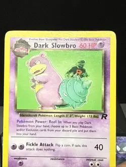 Pokemon Card Dark Slowbro 29/82 Non Holo Rare Team Rocket WOTC Played - Image 2