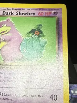 Pokemon Card Dark Slowbro 29/82 Non Holo Rare Team Rocket WOTC Played - Image 3