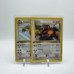 1st Edition Lot 10 Cards Vintage WOTC Pokemon TCG - Image 1