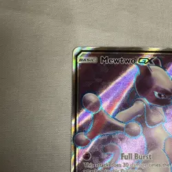 Pokemon Mewtwo GX TCG Full Art Ultra Rare Holo Card 72/73 Shining Legends NM - Image 2